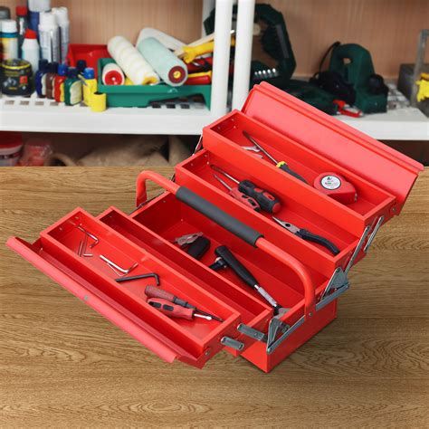 tool set with metal tool box|small toolbox with tools included.